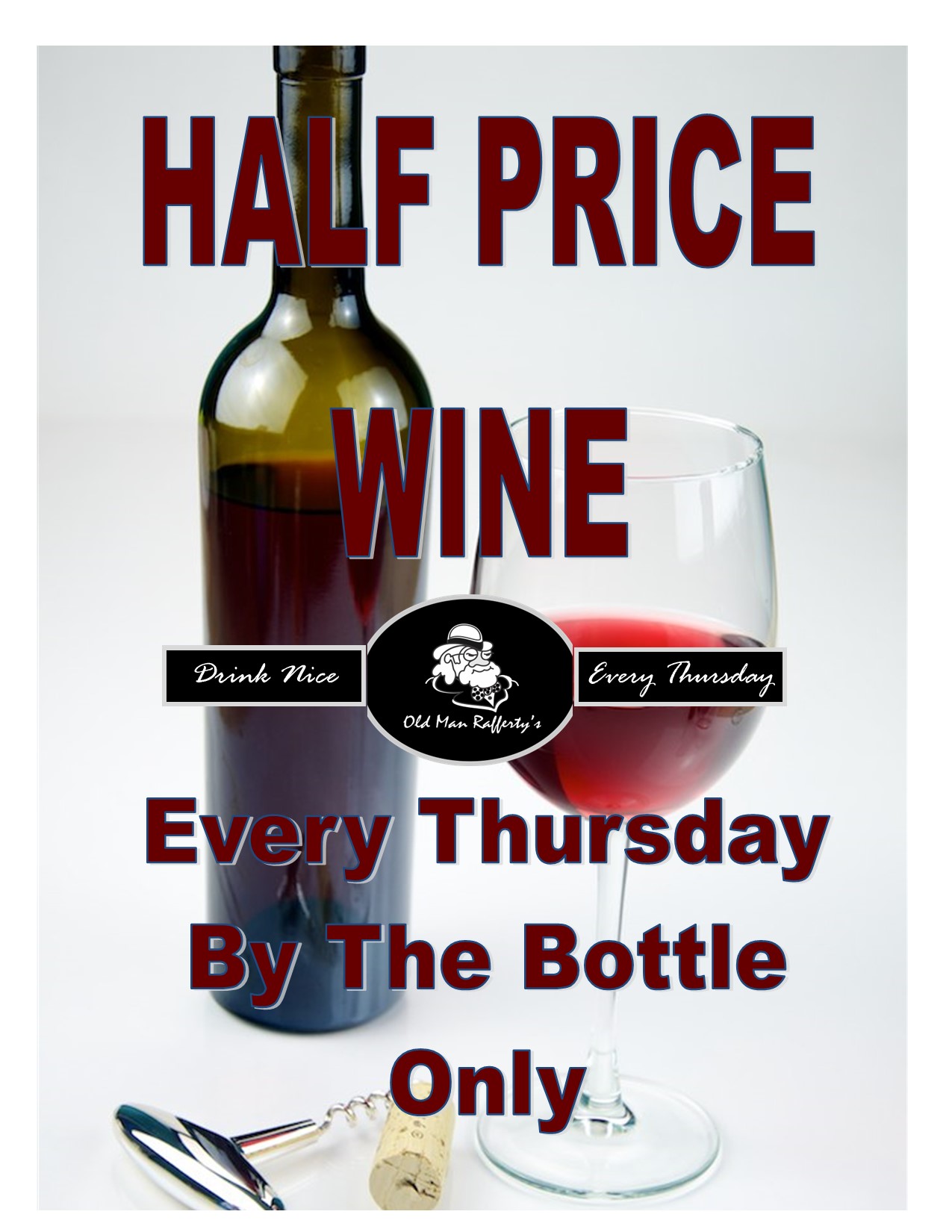 Half Price Wine Special